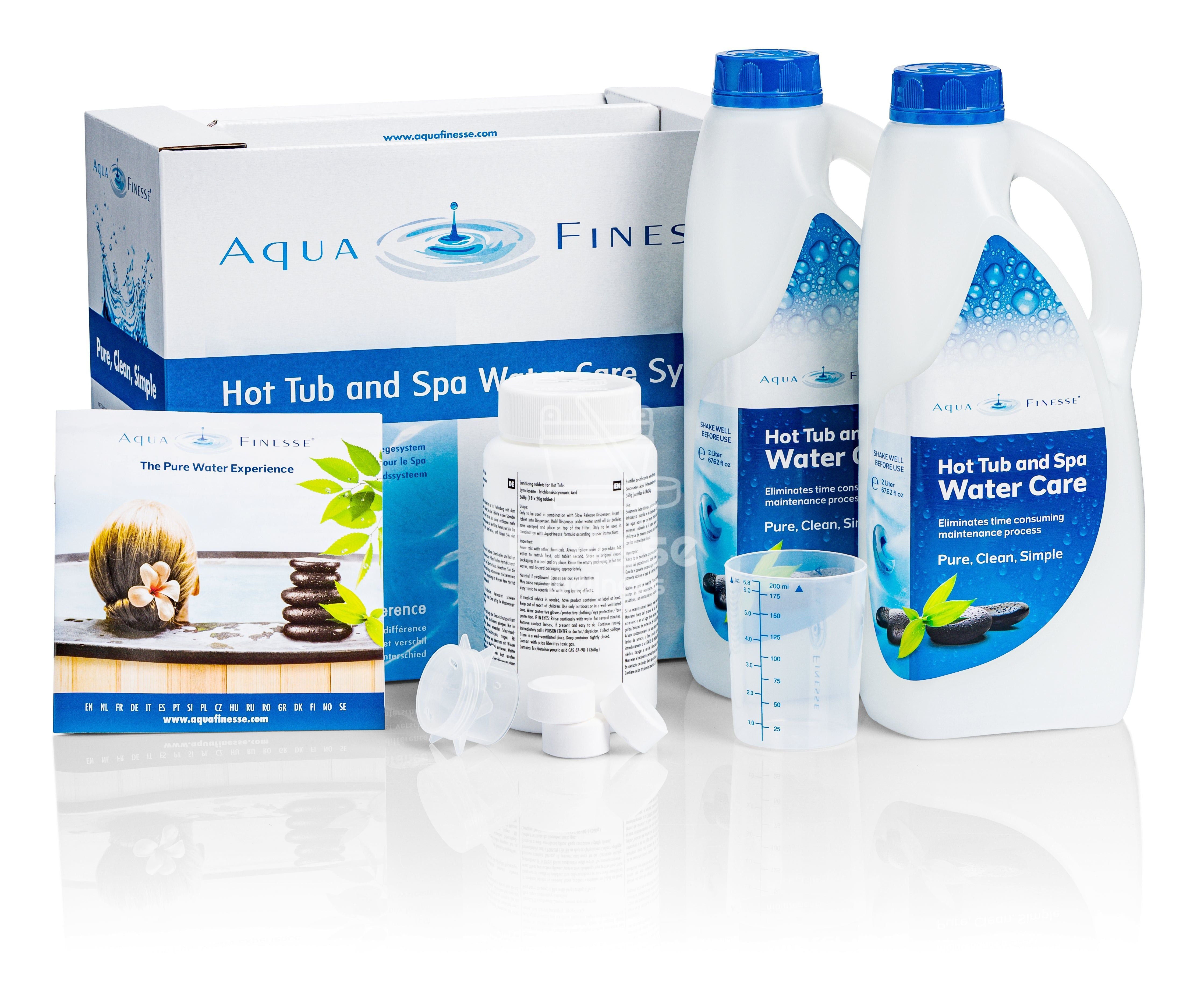 Aquafinesse Watercare Duo Deal + Gratis Spa Leidingreiniger - Finesse Wellness BV