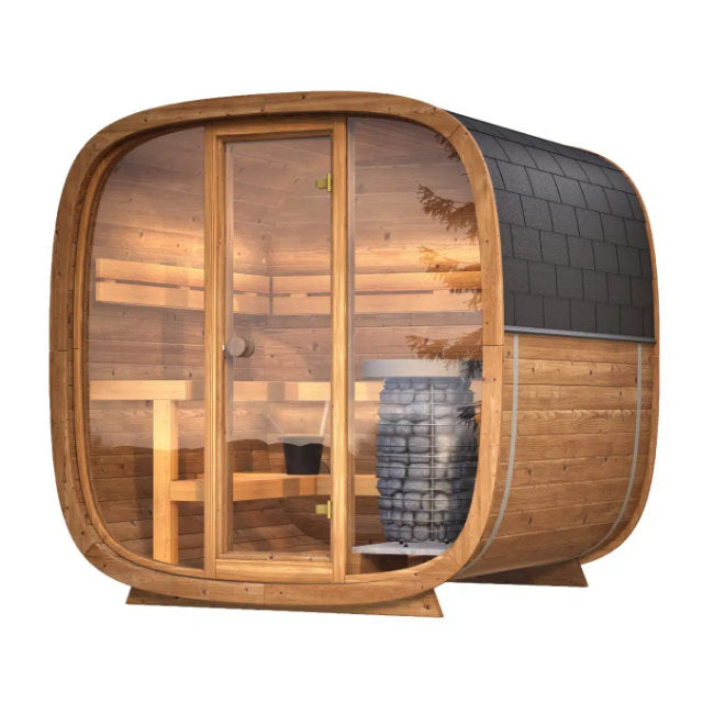 Design Sauna Dice Blanco – Modern Scandinavisch Wellness Genot - Finesse Wellness BV