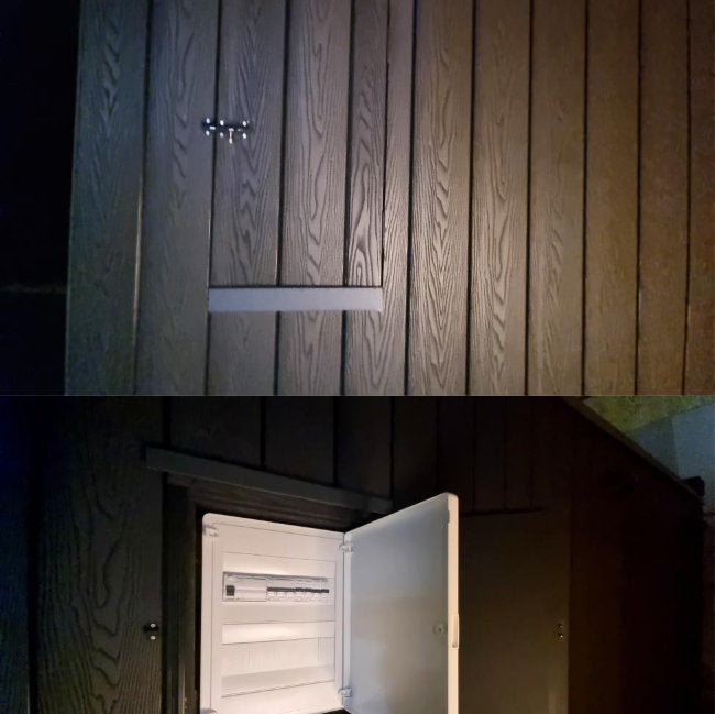 Luxe Buitensauna 'Lugn' met Zoutmuur | Exclusieve Wellness Tuin - Finesse Wellness BV