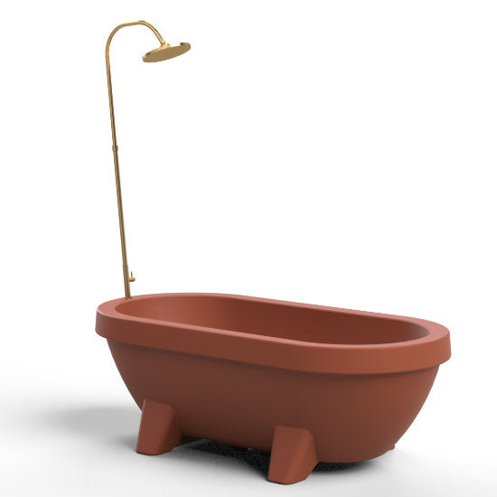 Gardentub Terracotta: Luxe Buitenbad & IJsbad voor Mediterraans Tuinplezier - Finesse Wellness BV