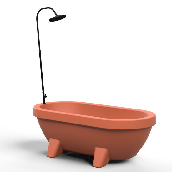 Gardentub Terracotta: Luxe Buitenbad & IJsbad voor Mediterraans Tuinplezier - Finesse Wellness BV