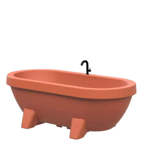 Gardentub Terracotta: Luxe Buitenbad & IJsbad voor Mediterraans Tuinplezier - Finesse Wellness BV