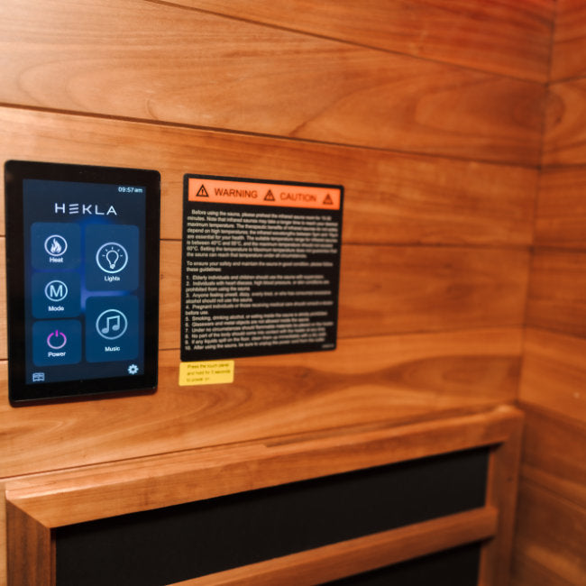 Hekla Infrared 130: Luxe 2-Persoons Infraroodcabine voor Thuis -  - Sauna's - ["binnensauna","infrarood","sauna"]