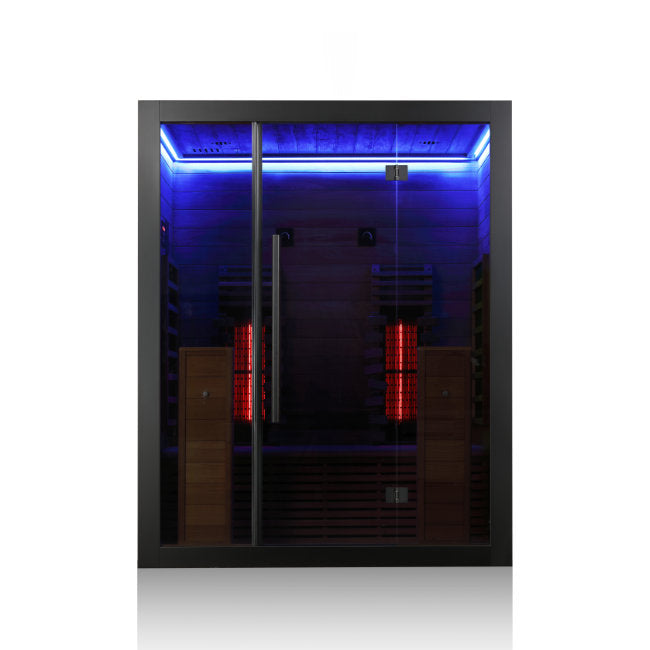 Hekla Infrared 160 Nero: Compacte 2-Persoons Infraroodcabine -  - Sauna's - ["binnensauna","infrarood","sauna"]