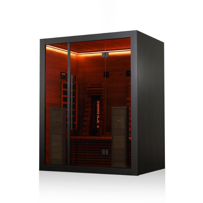 Hekla Infrared 160 Nero: Compacte 2-Persoons Infraroodcabine -  - Sauna's - ["binnensauna","infrarood","sauna"]