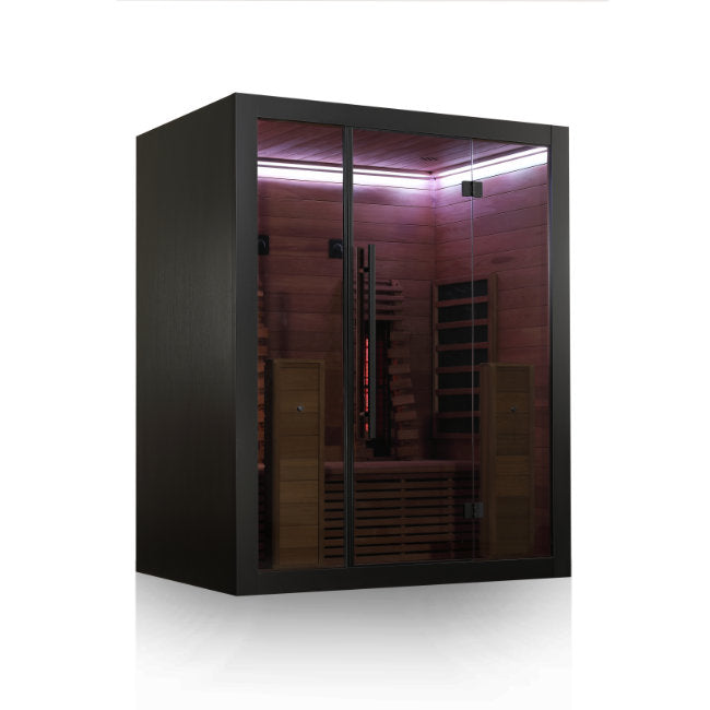 Hekla Infrared 160 Nero: Compacte 2-Persoons Infraroodcabine -  - Sauna's - ["binnensauna","infrarood","sauna"]