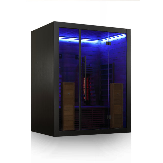 Hekla Infrared 160 Nero: Compacte 2-Persoons Infraroodcabine -  - Sauna's - ["binnensauna","infrarood","sauna"]