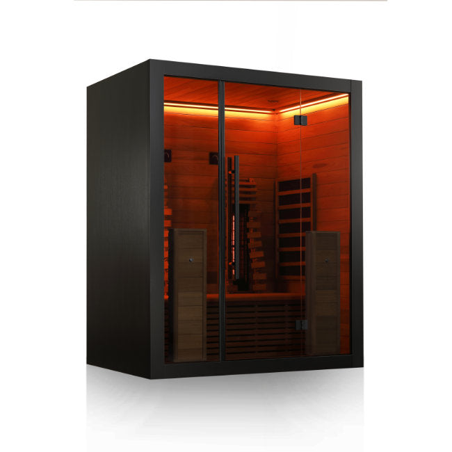 Hekla Infrared 160 Nero: Compacte 2-Persoons Infraroodcabine -  - Sauna's - ["binnensauna","infrarood","sauna"]