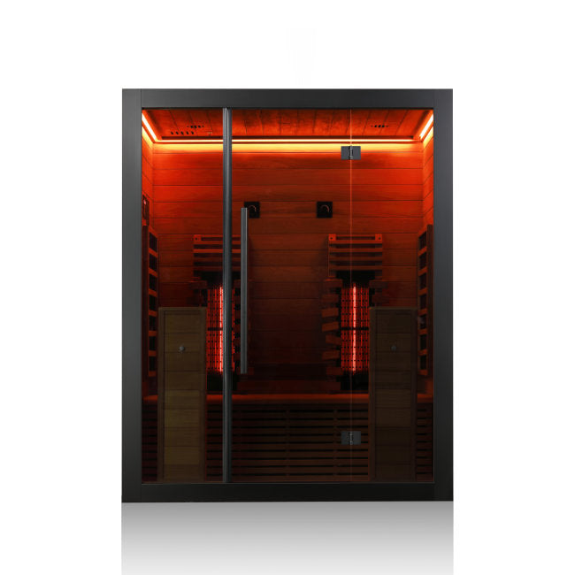 Hekla Infrared 160 Nero: Compacte 2-Persoons Infraroodcabine -  - Sauna's - ["binnensauna","infrarood","sauna"]