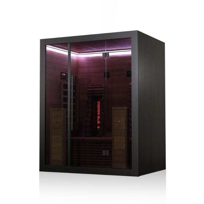 Hekla Infrared 160 Nero: Compacte 2-Persoons Infraroodcabine -  - Sauna's - ["binnensauna","infrarood","sauna"]