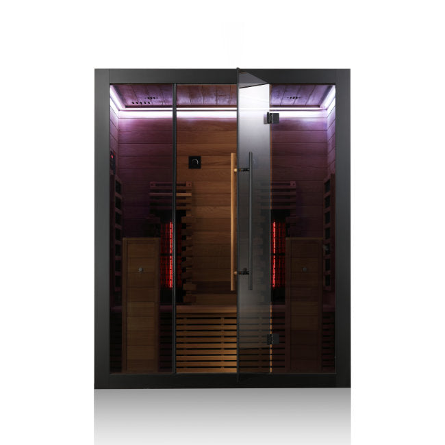 Hekla Infrared 160 Nero: Compacte 2-Persoons Infraroodcabine -  - Sauna's - ["binnensauna","infrarood","sauna"]