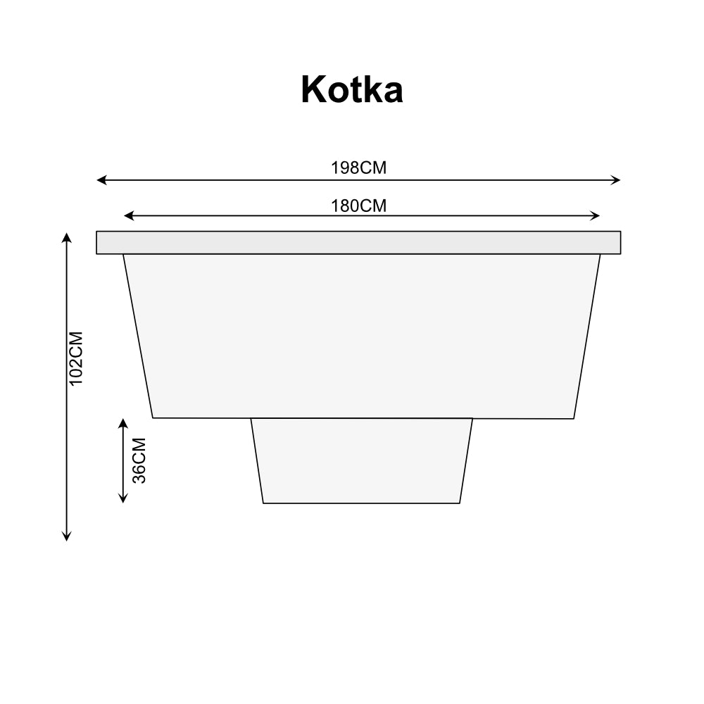 Houtgestookt Hottub FS Kotka 6-8p met externe kachel - Finesse Wellness BV