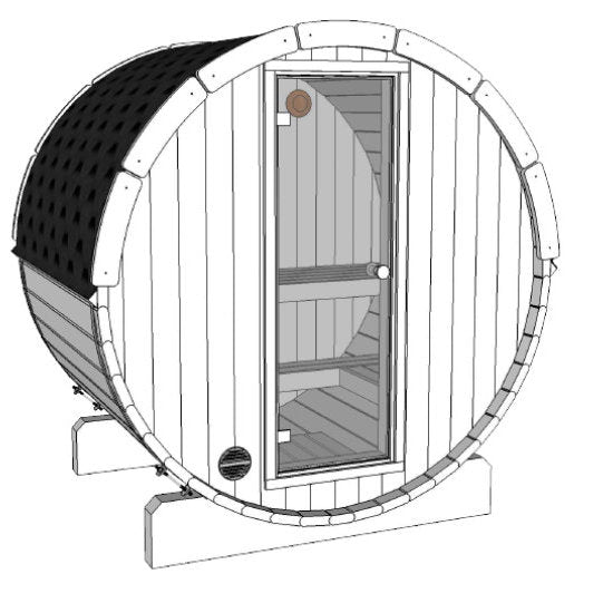 Petite 150 Buitensauna - Finesse Wellness BV