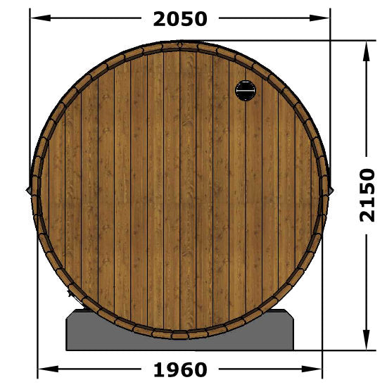 Petite 150 Buitensauna - Finesse Wellness BV