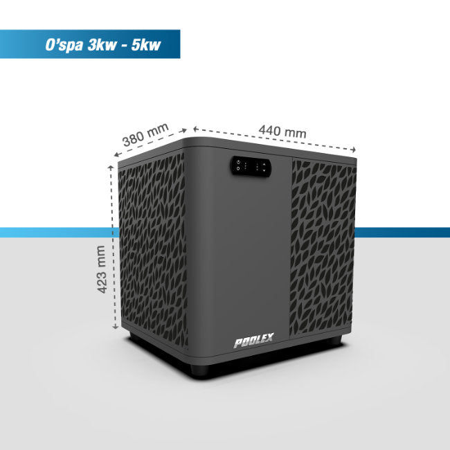 Poolex Spawer O'Spa Warmtepomp 3kW – Energiezuinig Genieten (kopie) - Finesse Wellness BV