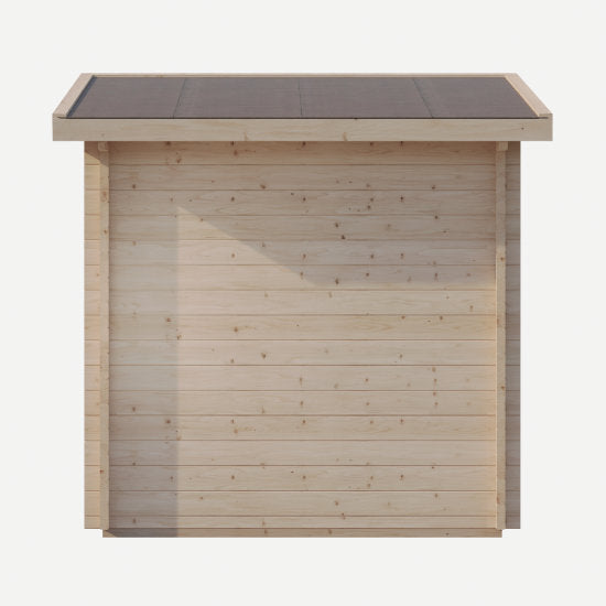 Svelvik Log Sauna: Compacte Finse Sauna met Panoramavenster - Finesse Wellness BV