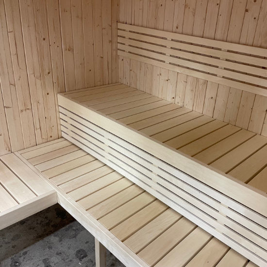 Inuti Binnensauna Large: Ontspanning in uw eigen Finse Sauna - Finesse Wellness BV