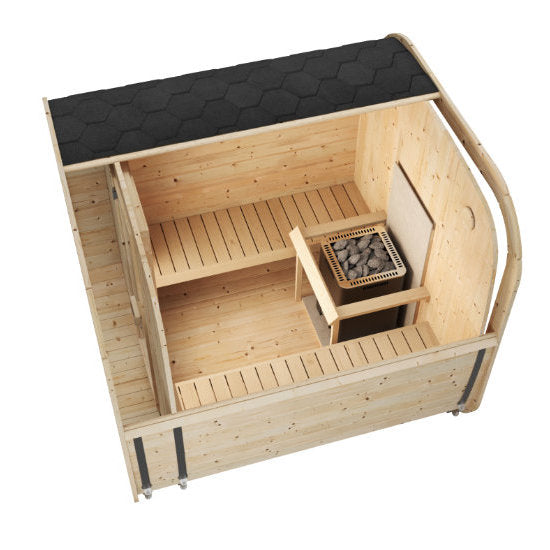 Carré 200 Buitensauna - Finesse Wellness BV