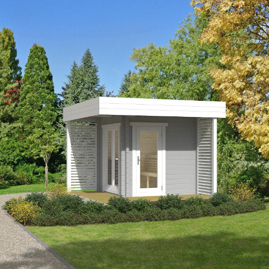 Vinstra Log Sauna: Sfeervolle Finse Sauna met Overkapping - Finesse Wellness BV