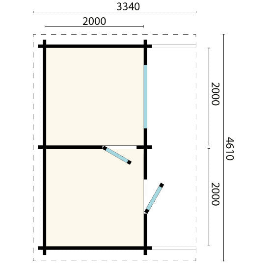Alta Log Sauna: Finse Sauna met Overkapping - Finesse Wellness BV