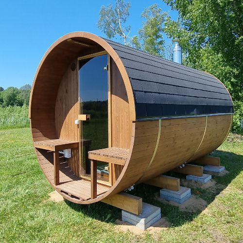 Hekla Barrel Sauna 210-250 - Finesse Wellness BV
