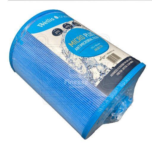 Wellis AKU0135 Spa Filter - 175 × 152 - Antimicrobial blue (coarse thread) - Finesse Wellness BV