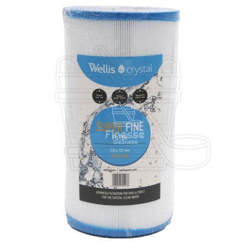 Wellis AKU1608 Spa Filter - 235 × 127 - Myline white (no thread) - Finesse Wellness BV