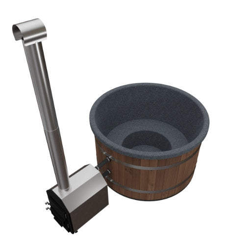 Houtgestookt Hottub FS Kotka 6-8p met externe kachel - Finesse Wellness BV
