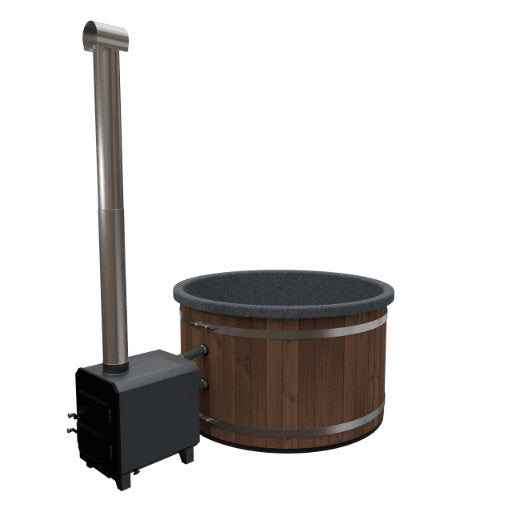 Houtgestookt Hottub FS Kotka 6-8p met externe kachel - Finesse Wellness BV